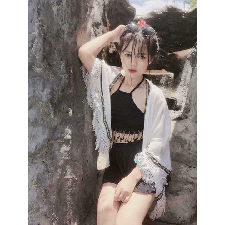 Bikini - đồ bơi lẻ áo yếm đen | BigBuy360 - bigbuy360.vn