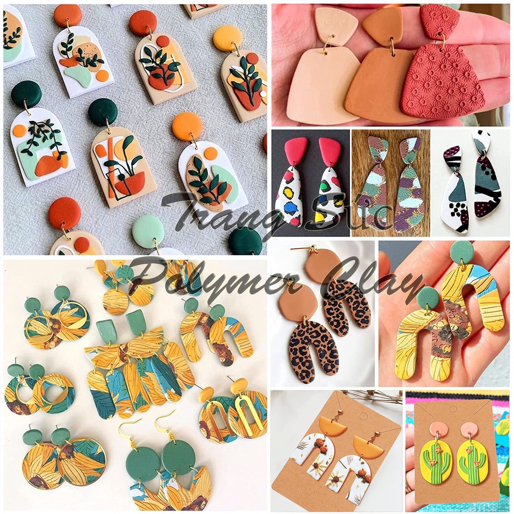 Đất nặn, Đất sét nung Polymer Clay Fimo Soft , nặn trang sức, nhân vật, mô hình