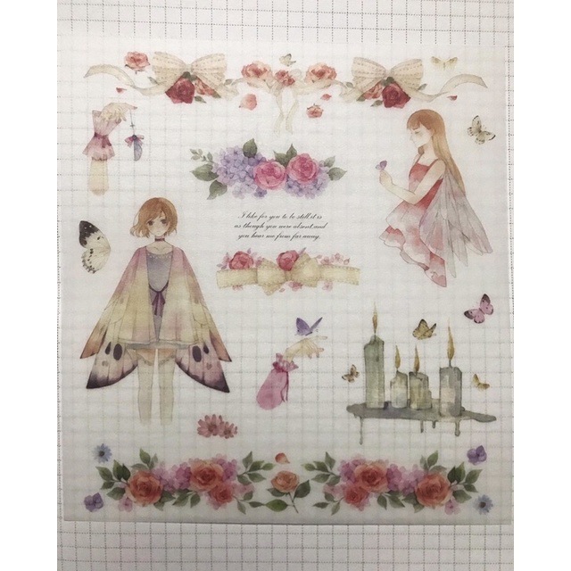 Sticker Stick me Cánh bướm Cổ tích