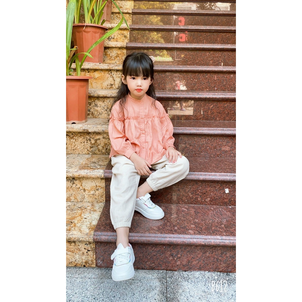 Quần dài Linen nơ bo gấu bé gái 10-38kg