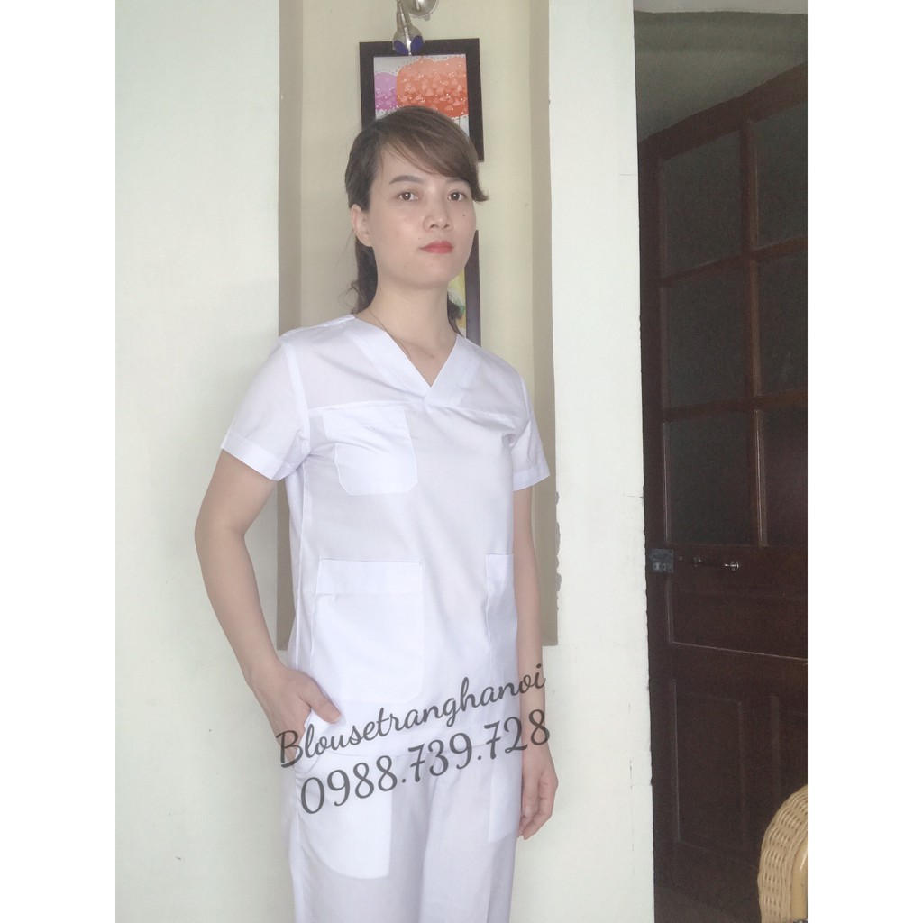 Bộ quần áo phẫu thuật - blouse trắng hà nội