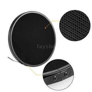 Chụp đèn tán sáng chuẩn 7" có lưới tổ ong 10 độ cho phim trường chụp ảnh