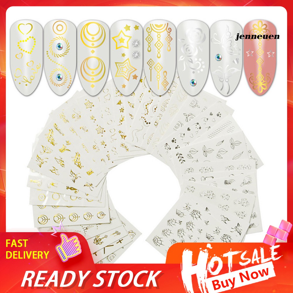 [Hàng mới về] Bộ 30 tờ giấy dán trang trí móng tay nghệ thuật hợp thời trang