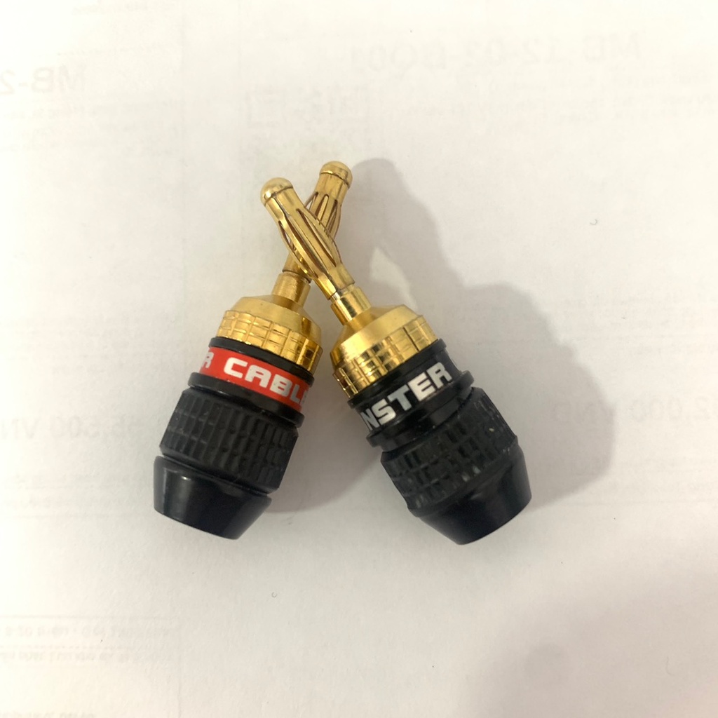 Đầu Rắc Loa Bắp Chuối Hàn Đầu Đồng Pha Hãng MONSTER CABLE Chính Hãng