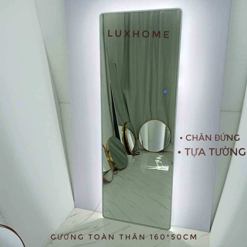 Gương Toàn Thân Di Động Đèn LED Size lớn 160*50cm LUXHOME