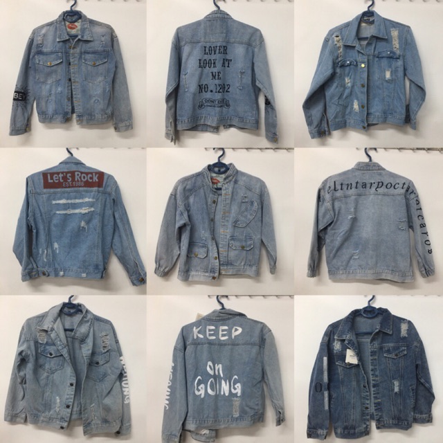 Áo khoác jeans cá tính