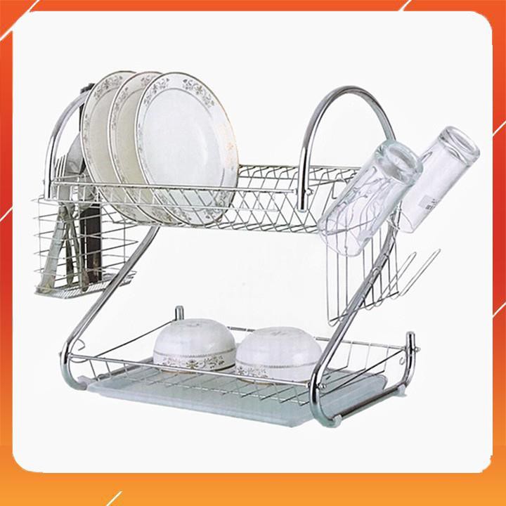 Giá để chén bát inox 2 tầng | BigBuy360 - bigbuy360.vn