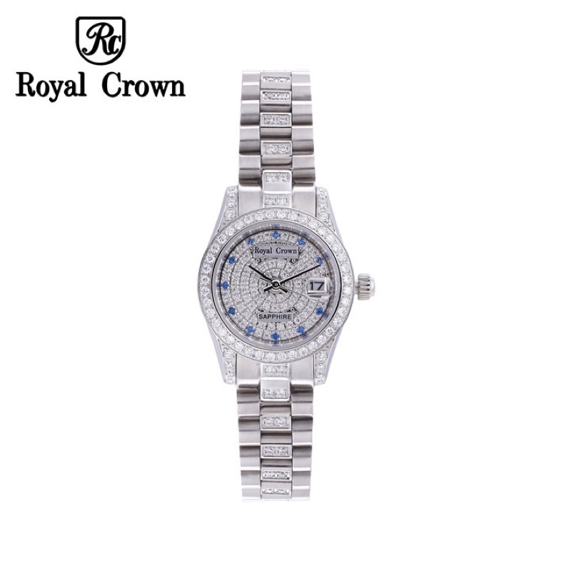 Đồng Hồ Nữ Chính Hãng Royal Crown 3594 Dây Thép Không Gỉ Chống Nước Chống Xước