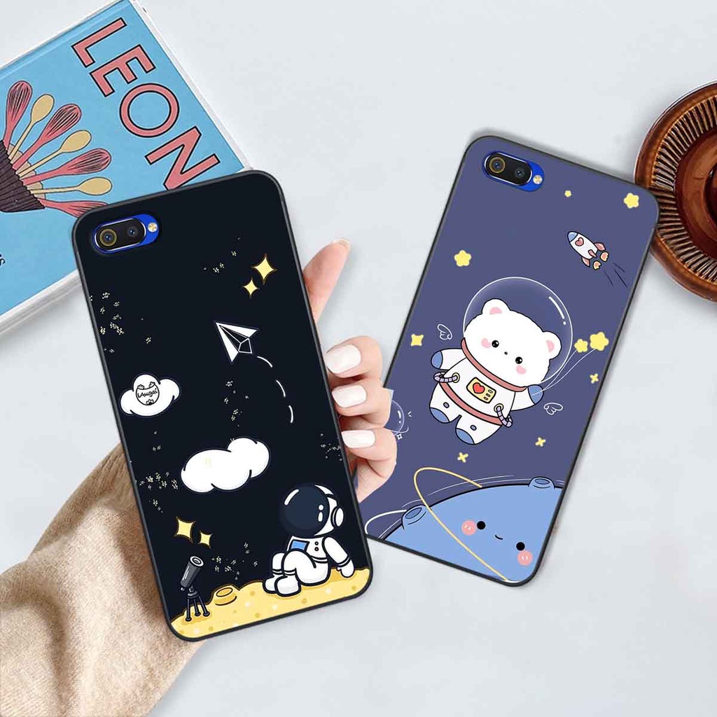 Ốp Realme C1 / C2 in hình vũ trụ, phi hành gia bầu trời cute dễ thương
