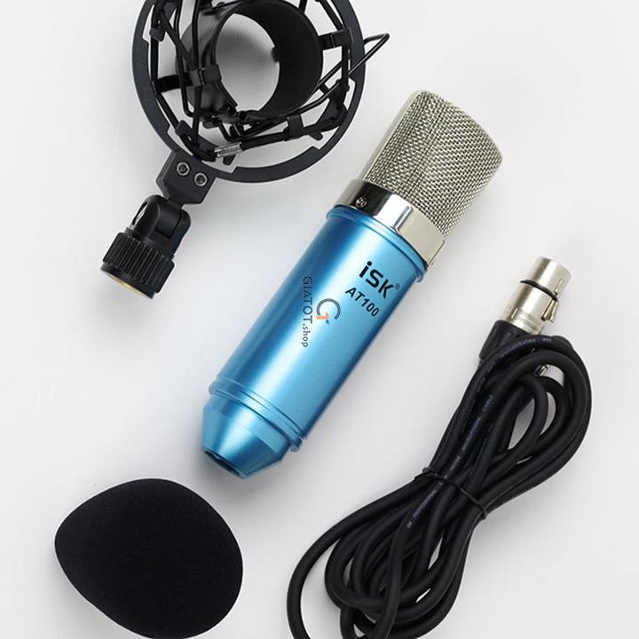 FULL COMBO MIC THU ÂM ISK AT100 SOUND CARD ICON UPOD PRO TẶNG TAI NGHE