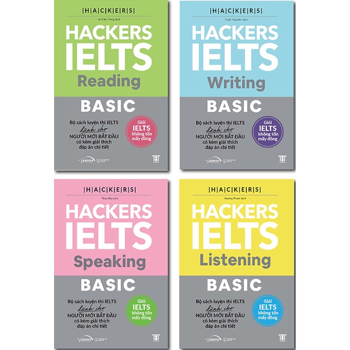 Sách - Combo Hacker Ielts Basic (Bộ 4 cuốn)