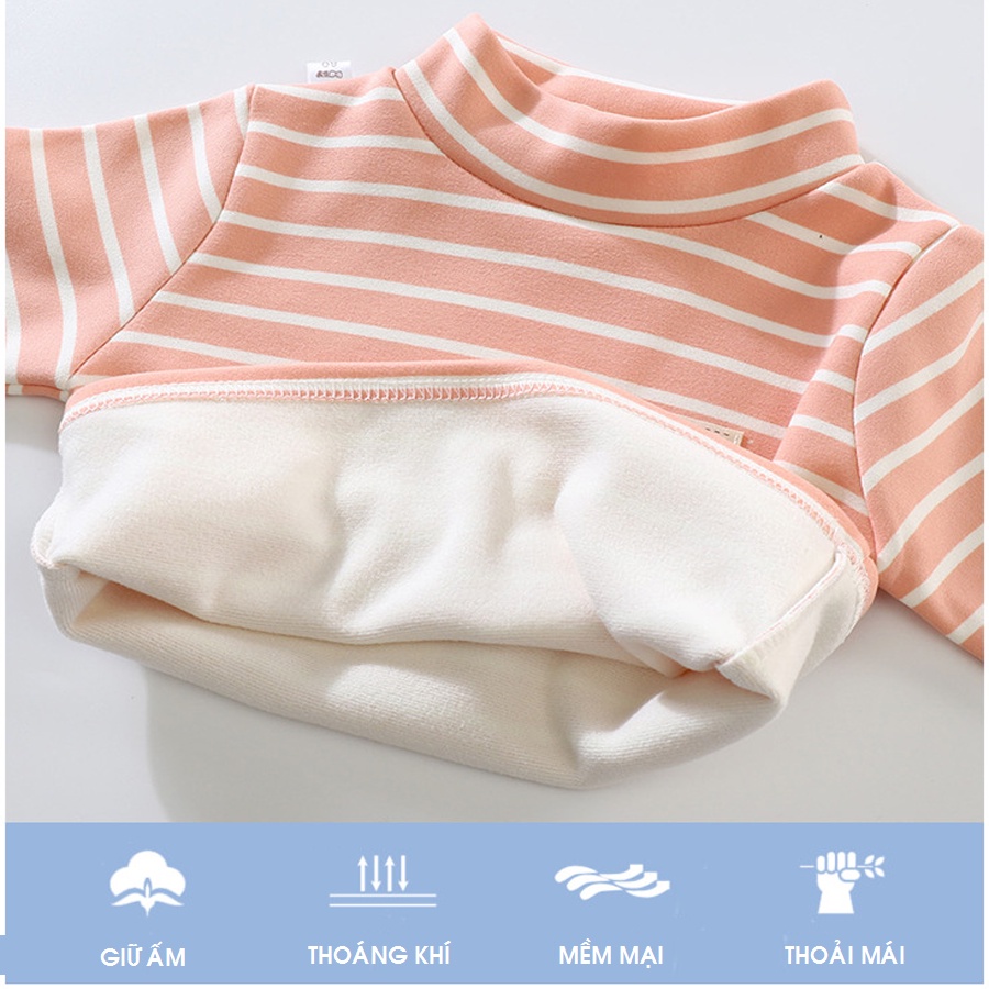 Áo giữ nhiệt lót nỉ cho bé Hàng Quảng Châu xuất loại 1 mềm, mịn, ấm áp, thời trang [MD2]