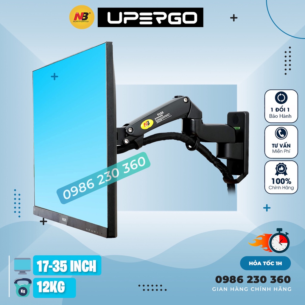 NB-F150 | Giá Treo Màn Hình NB-F150 Tương Thích Màn 17 - 35 Inch, Lắp Đặt Treo Tường Tùy Chỉnh Đa Năng - Phiên Bản 2022