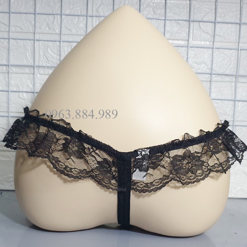 Quần lót nữ QN.34 chất ren, phối cườm, dây nhiều màu sexy cho chị em- Giao hàng kín đáo