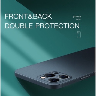 Ốp Điện Thoại Siêu Mỏng Mặt Nhám Chống Sốc Cho iPhone 13 12 11 Pro Max 14 Plus 12 14 Pro Max