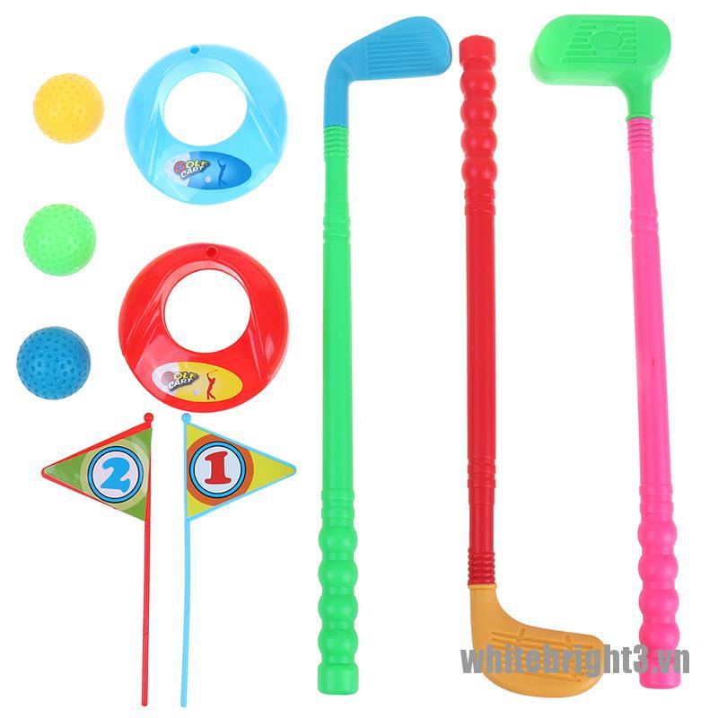 1 Bộ 3 Gậy Đánh Golf Mini Bằng Nhựa