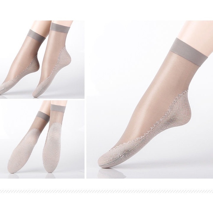 Tất Lụa Có Đáy Bằng Cotton Cao Cấp, Tất Da Chân Nữ Siêu Dai Siêu BềnDuashop