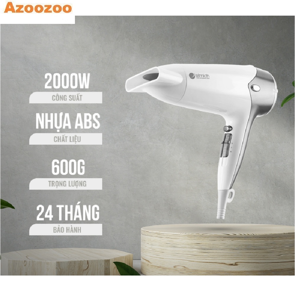 Máy Sấy Tóc Elmich HDE-1820 - Công Suất 1100W - Bảo Hành Chính Hãng 2 Năm