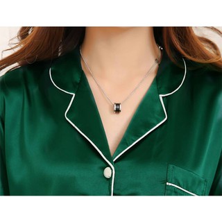 Bộ pijama lụa mặc bầu và sau sinh