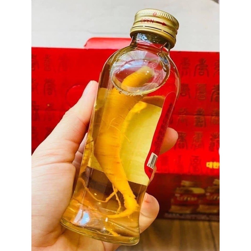 💥 ⚡ SẢN PHẨM CHÍNH HÃNG 💥 ⚡   Nước Hồng sâm có củ KGS Hàn Quốc 120ml *10 chai 💥 ⚡
