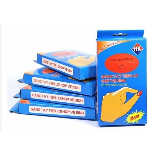 Bao tay nilon tiện lợi 100 cái.