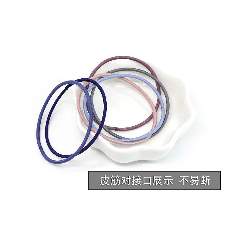 Set 100 thun buộc tóc co giãn tốt phong cách Hàn Quốc thời trang