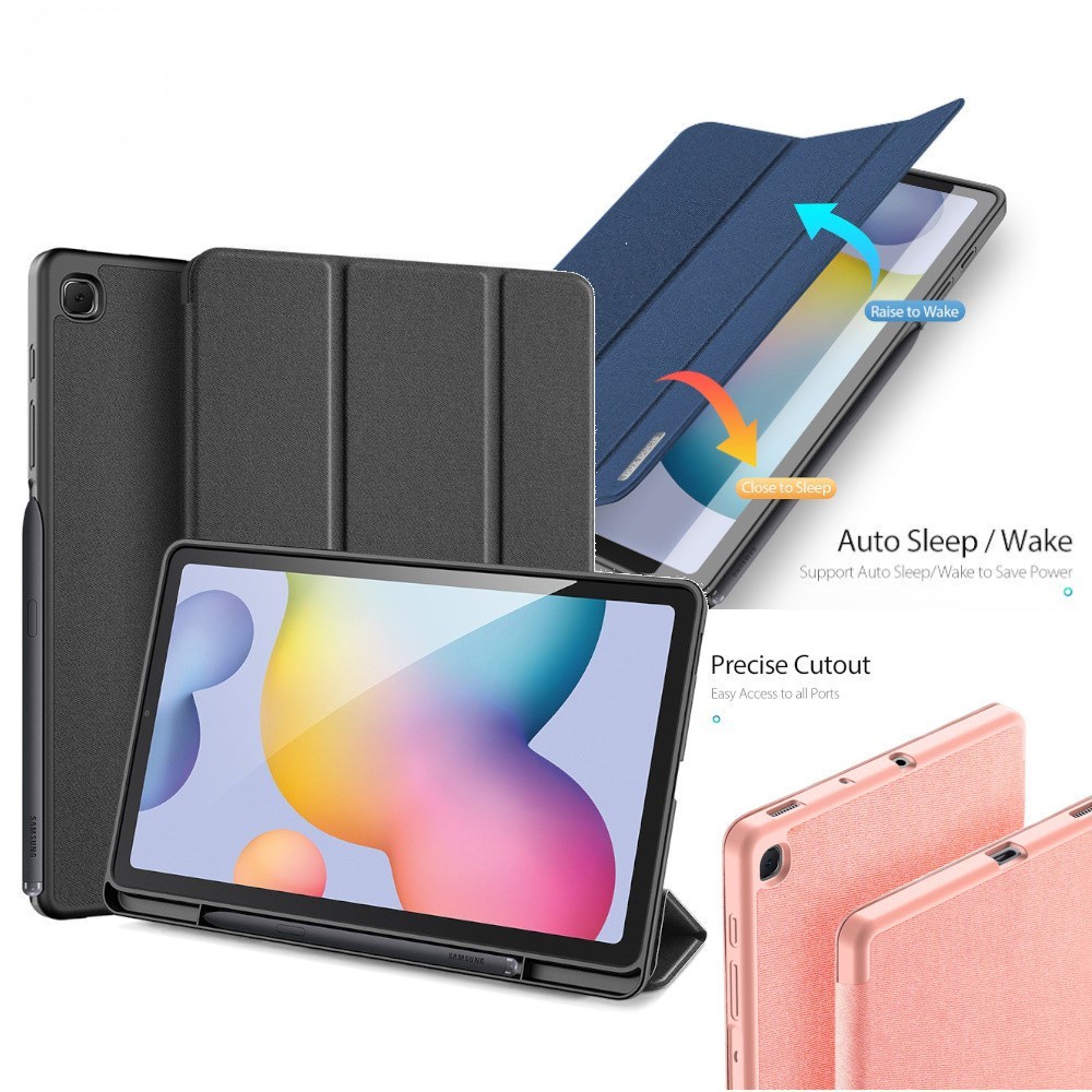Ốp Bao Da Máy Tính Bảng PU Hexna Cho Samsung Galaxy Tab S6 Lite P610 S7 Plus S7 FE S7/S8 S7 FE/ S7 Plus/ S8 Plus S8 Ultra