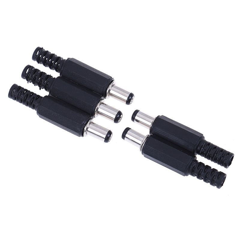 Set 5 Đầu Nối Ổ Cắm 5.5x2.1mm Male Dc In-Line | BigBuy360 - bigbuy360.vn