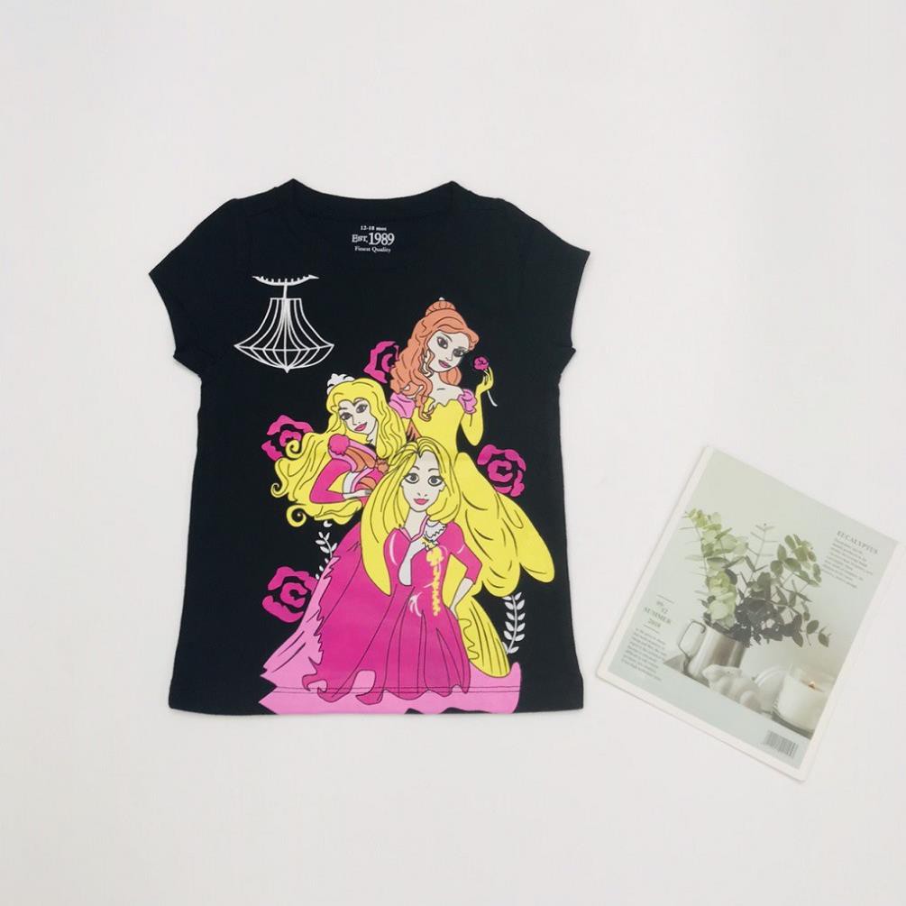 Áo thun cho bé gái, áo phông bé gái chất cotton mềm mát, size 1 - 5 tuổi - BONGKIDS