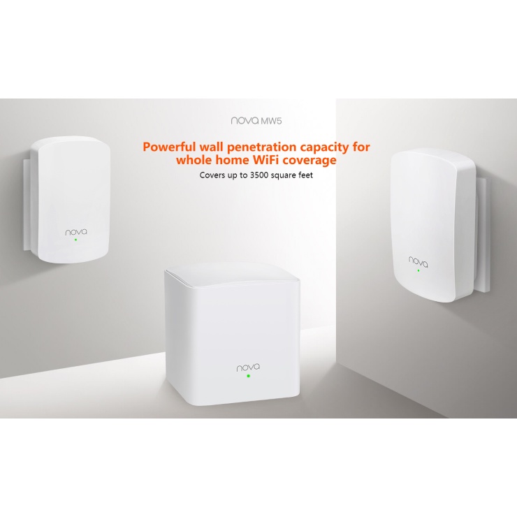 Mesh Wifi Tenda NOVA MW5 Chính hãng (3 pack). VI TÍNH QUỐC DUY