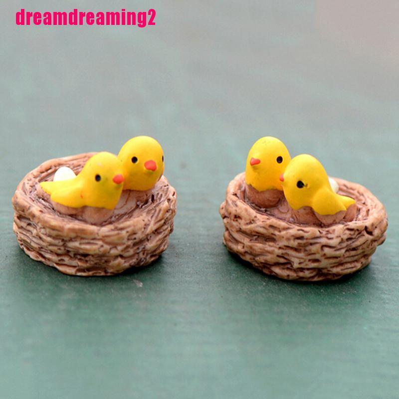 Mô Hình Tổ Chim Mini Độc Đáo Trang Trí Sân Vườn