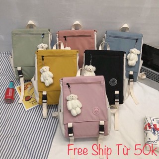 Balo thời trang UNISEX chống thấm nước phong cách hàn quốc(không kèm gấu)