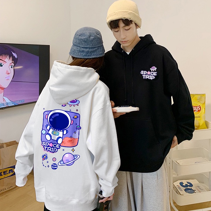 (In Pet) ÁO KHOÁC HOODIE NỈ NGOẠI Phi Hành Gia Space Trip (HD3040 - Dày Đẹp) (SUBINZ STORE)