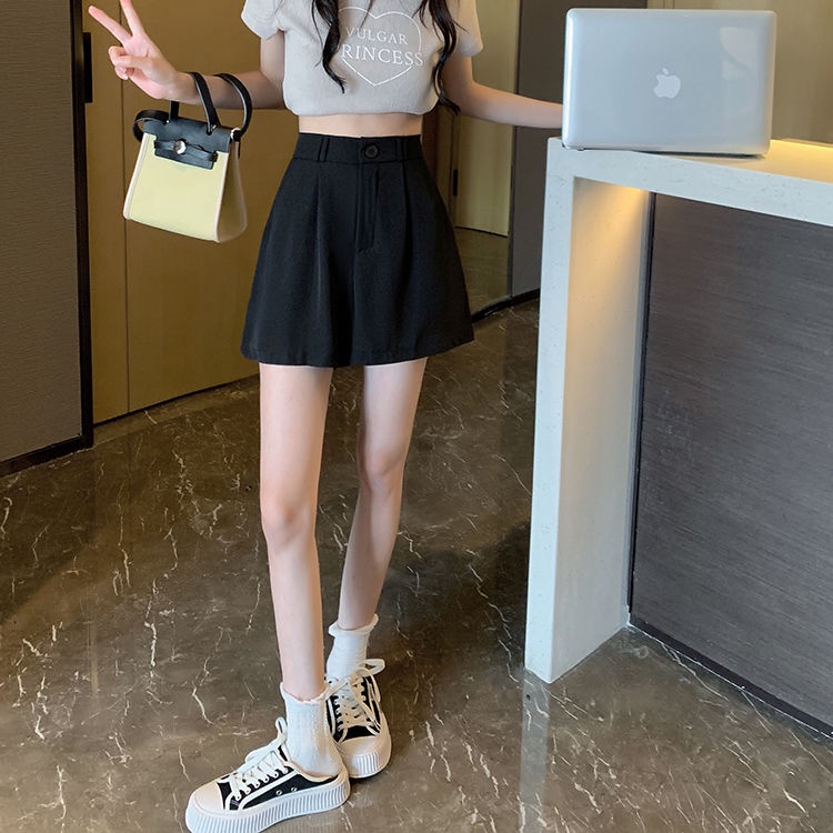 Quần short COZOK lưng cao kiểu dáng đơn giản thời trang