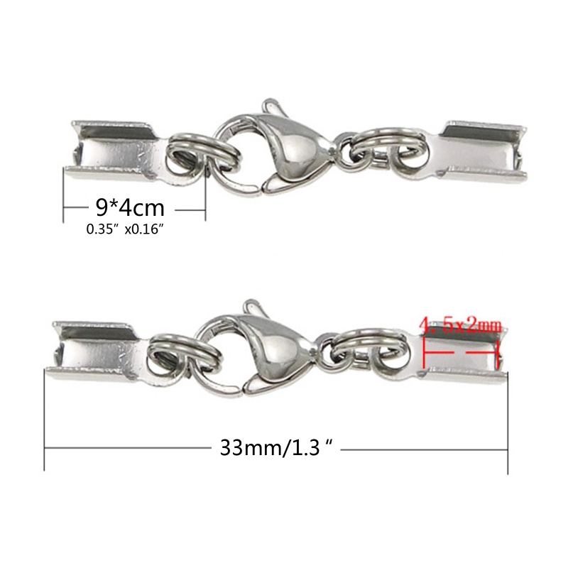 Set 10 Móc Kẹp Càng Cua Bằng Thép Không Gỉ Dùng Làm Trang Sức DIY