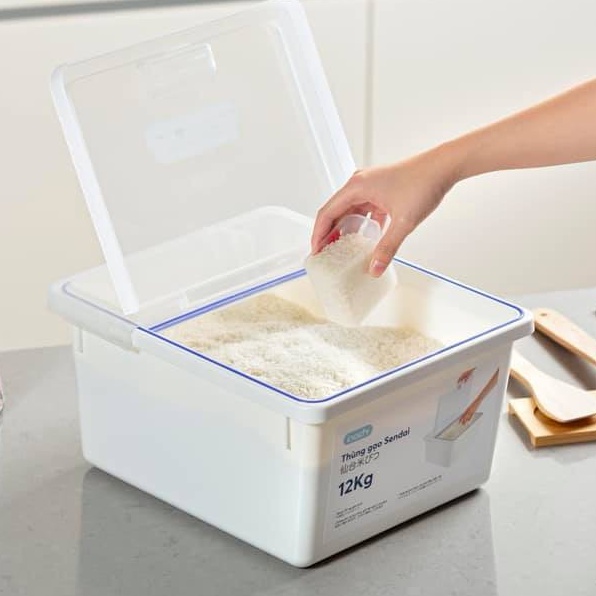 Thùng gạo Sendai 12kg Ịnochi