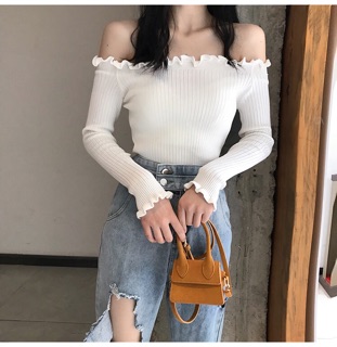 [Order] Áo len trễ vai bèo