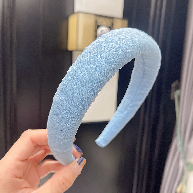 Băng Đô Rửa Mặt Bằng Xốp Lưới Màu Kẹo Phong Cách Hàn Quốc Mới Cho Nữ