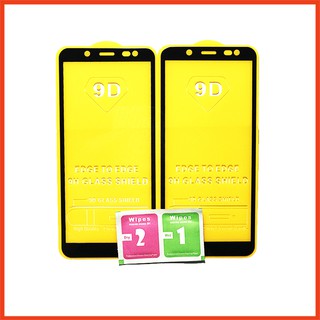 Kính cường lực Samsung J6 2018  full màn hình, Ảnh thực shop tự chụp, tặng kèm bộ giấy lau kính taiyoshop5