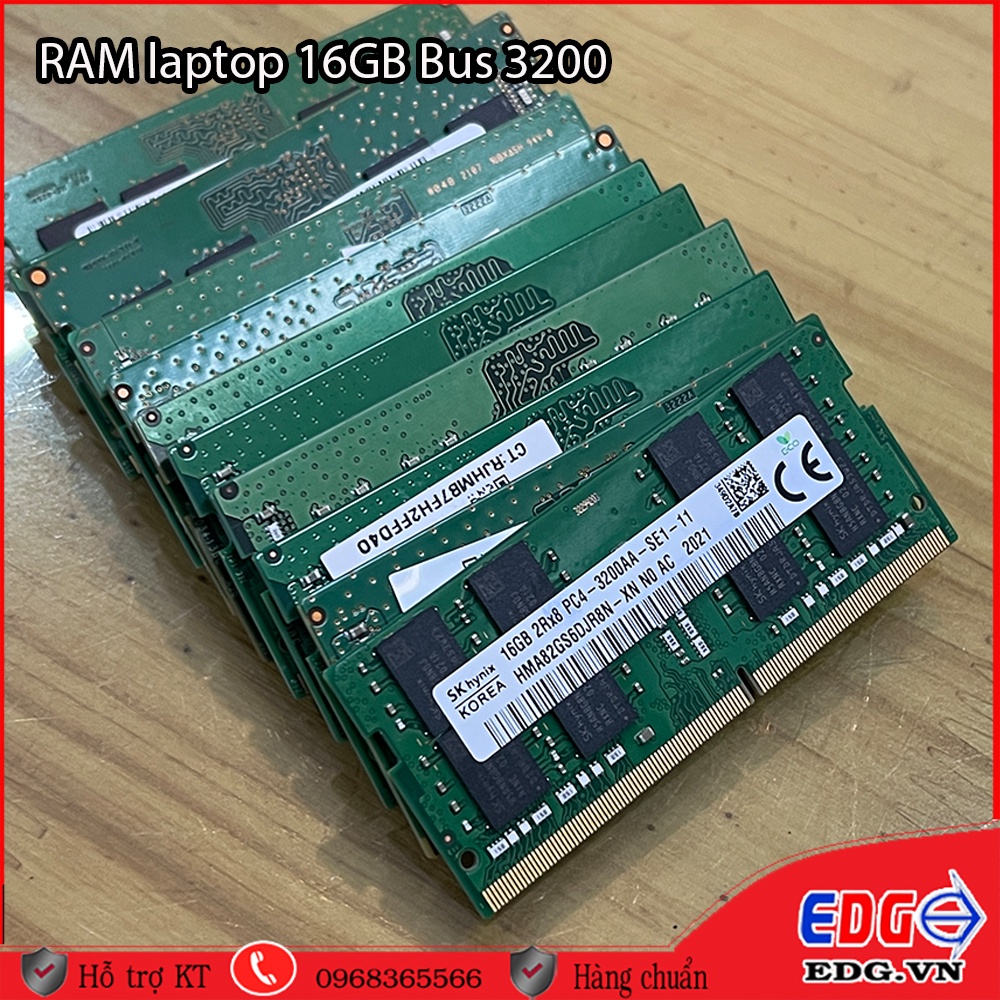 Ram Laptop 8GB 16GB Bus 3200Hz hàng bóc máy xịn