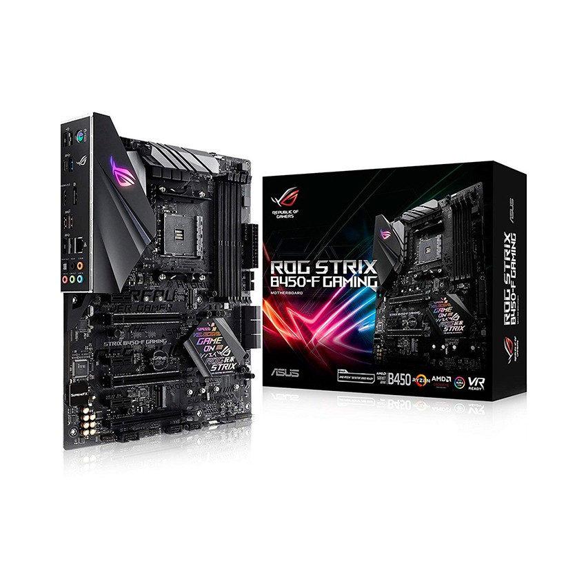 Mainboard ASUS ROG STRIX B450-F GAMING (AMD B450, Socket AM4, ATX, 4 khe RAM DDR4)