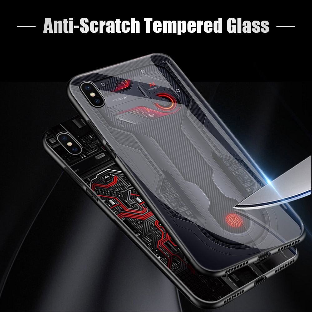 Samsung Galaxy Note 8 Note 9 Note 10 20 Ultra Plus Pro Lite For Casing Phone Case Technology Circuit Board Explorer Exploration Theme Version Hard Cover Tempered Glass Back Cases Ốp lưng điện thoại