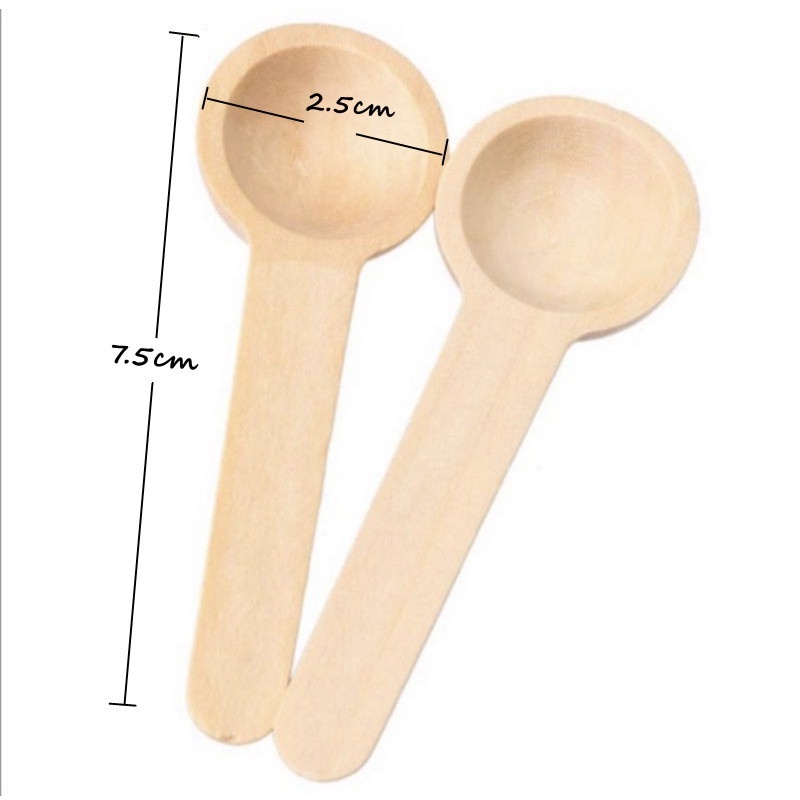 Bộ thìa gỗ/xẻng muỗng gỗ mini múc gia vị XINH tiện dụng cho nhà bếp