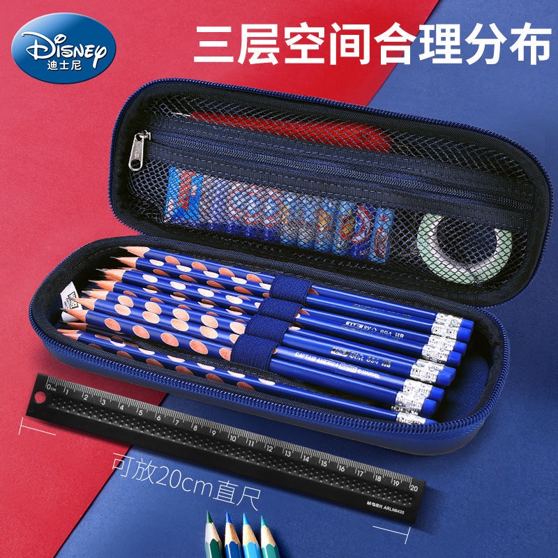 ♛Hộp Đựng Bút Đa Năng Cỡ Lớn In Hình Disney Dễ Thương Cho Học Sinh Tiểu Học