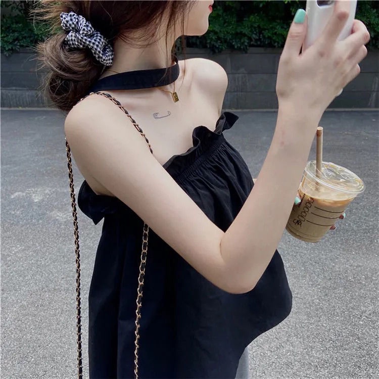 Áo croptop Áo Ống Hở Vai Phong Cách Mới 2022 Với Dây Đeo Lá Sen JL-TX-190
