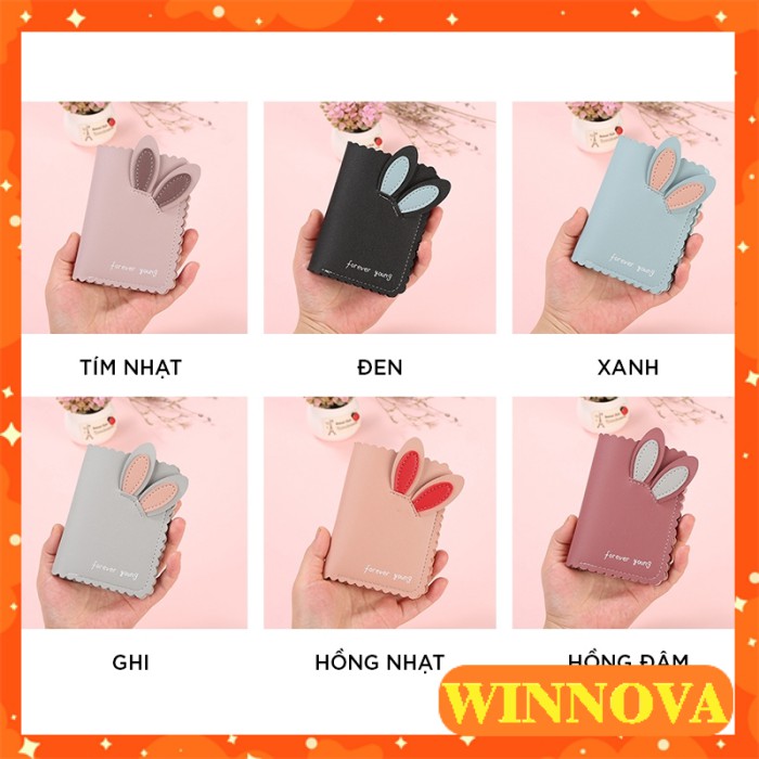 Ví nữ bỏ túi mini cao cấp cầm tay đựng tiền cute WINNOVA AV6