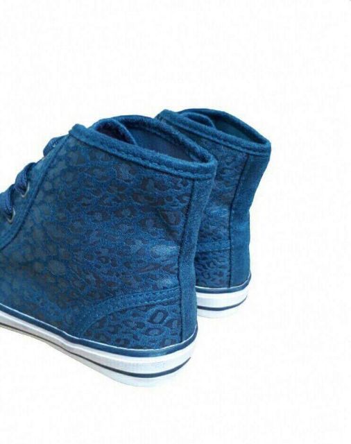 Giày Zara màu xanh cổ cao