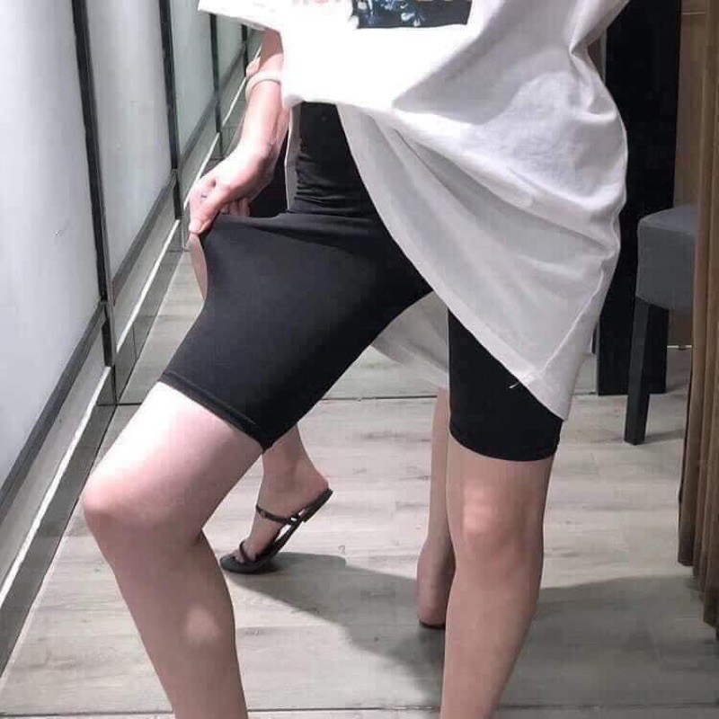 Quần legging lửng nữ, Quần legging ngố nâng mông, cạp chun siêu mịn