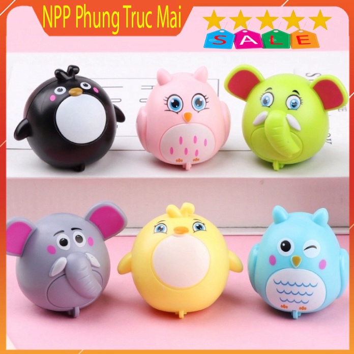 Đồ chơi  Trứng 20 Thú chạy đà đà siêu dễ thương chất liệu nhựa ABS cao cấp cho bé - Đồ chơi xe chạy đà mini hình thú