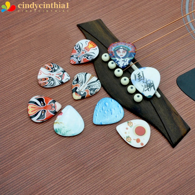 Set 3 Miếng Gảy Đàn Guitar Điện / Guitar Điện / Ukulele Họa Tiết Thổ Cẩm